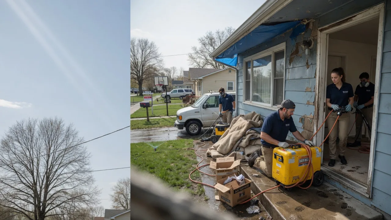 Basement Flood Cleanup in Goessel, KS near me